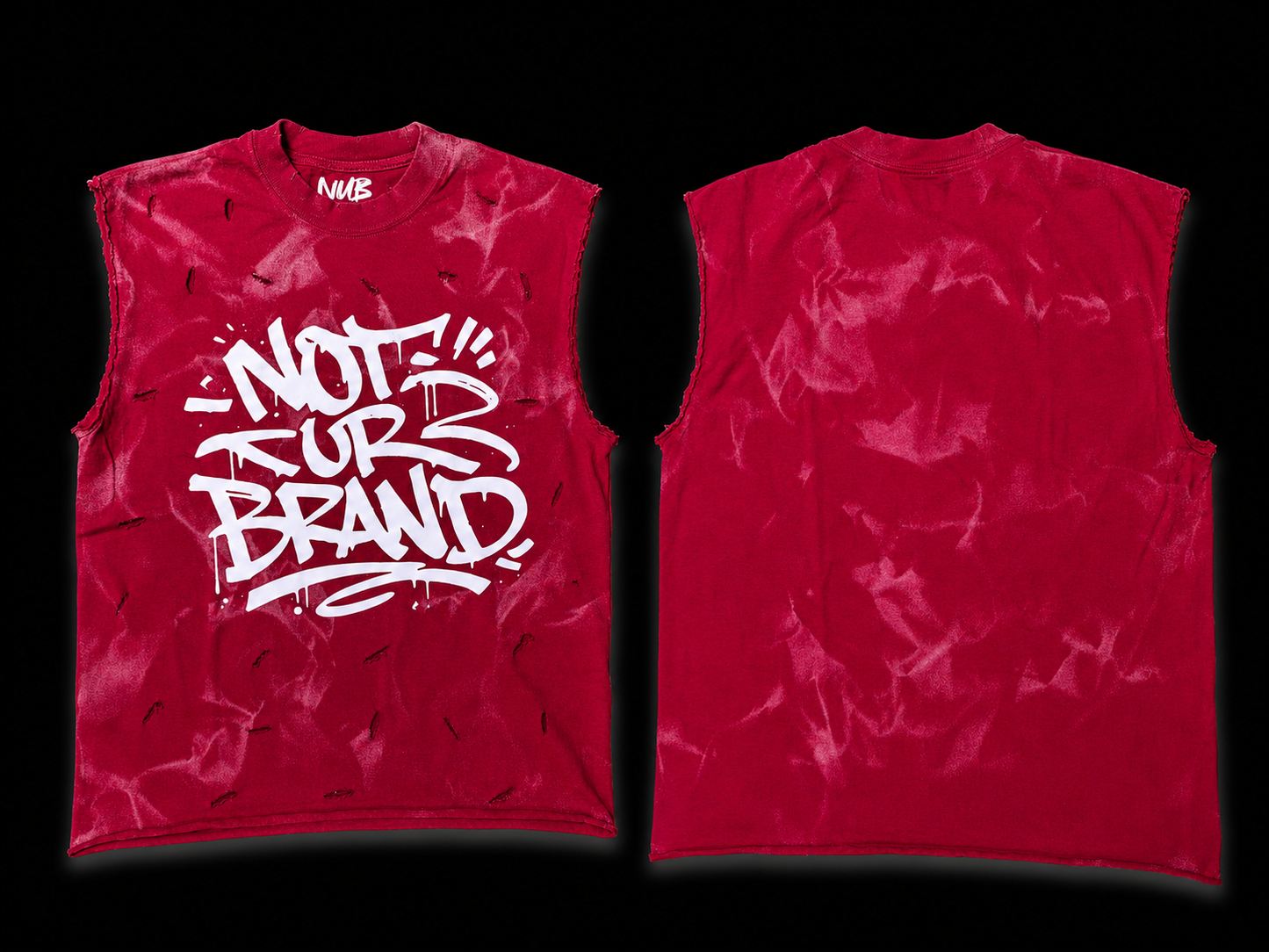 NUB Red / White Sleeveless