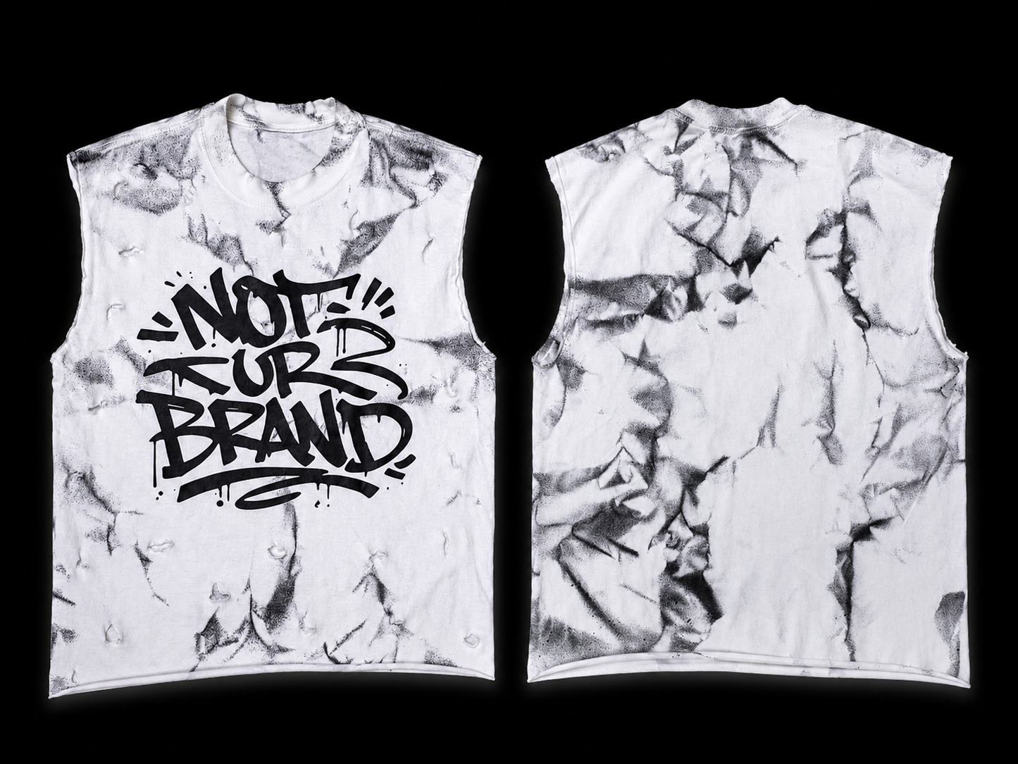 NUB White / Black Sleeveless