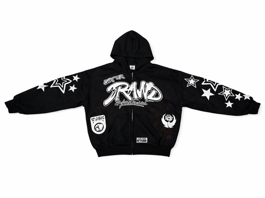 N.U.B Department Zip up Top Black